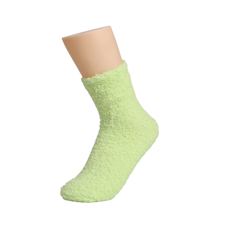 Coral Velvet Socks Women’s Hot Carpet Velvet Socks Winter Solid Color Thickened Floor Sleeping Plush Socks