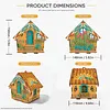 DIY Wooden House Diamond Art Painting Kit for Adults Home (Tropical cactus)