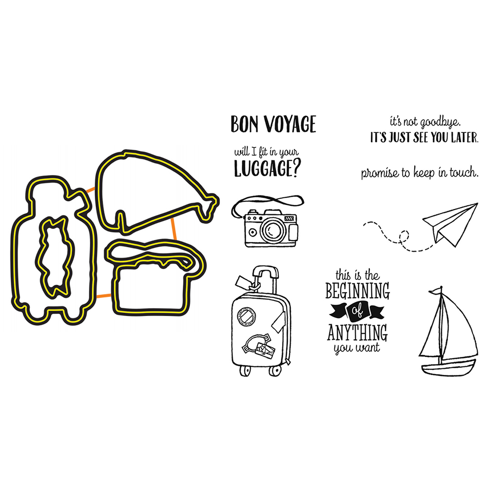 

Travel (Cutting Die+Seal) - Paper Craft Cutting Dies, 501 Original