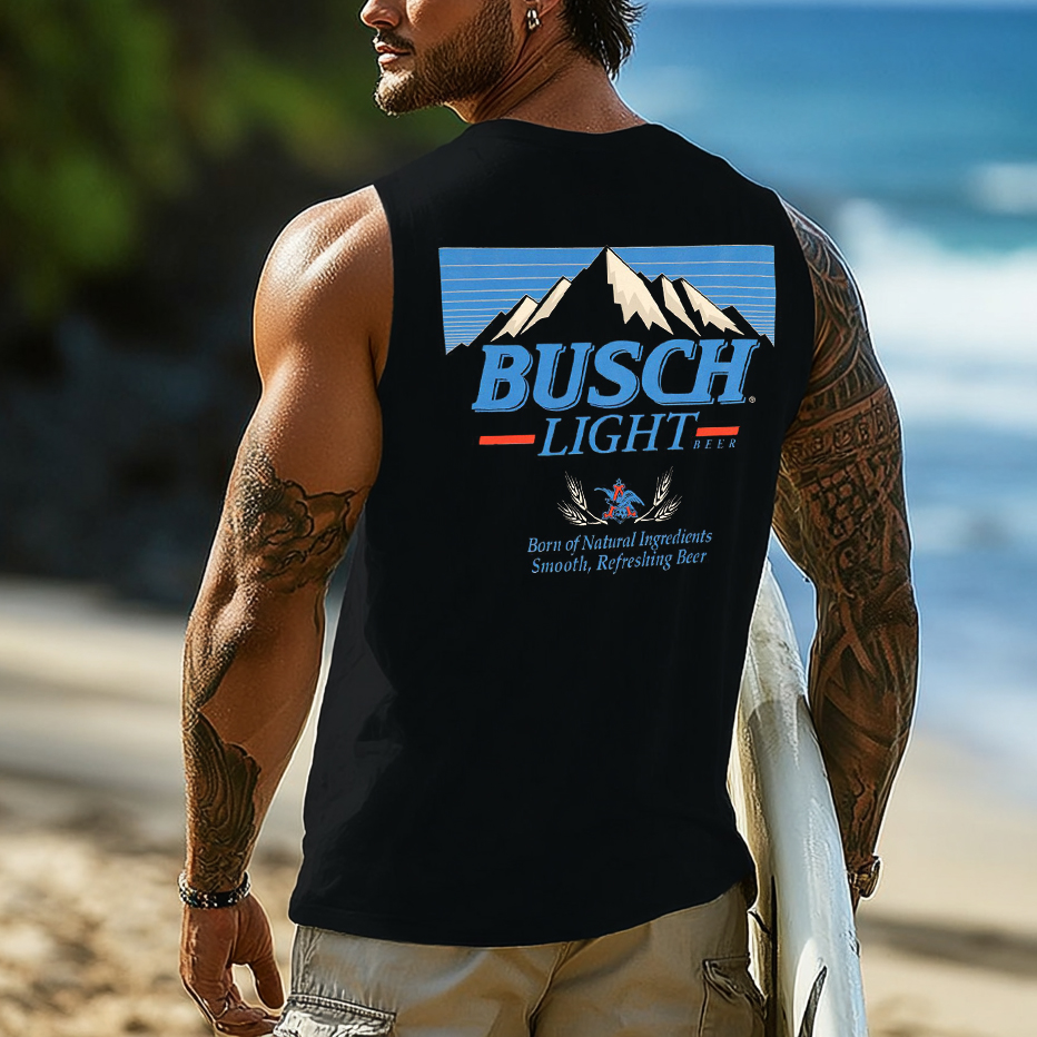Mens Vintage Mountain Graphic Tank Top / TECHWEAR CLUB / Techwear