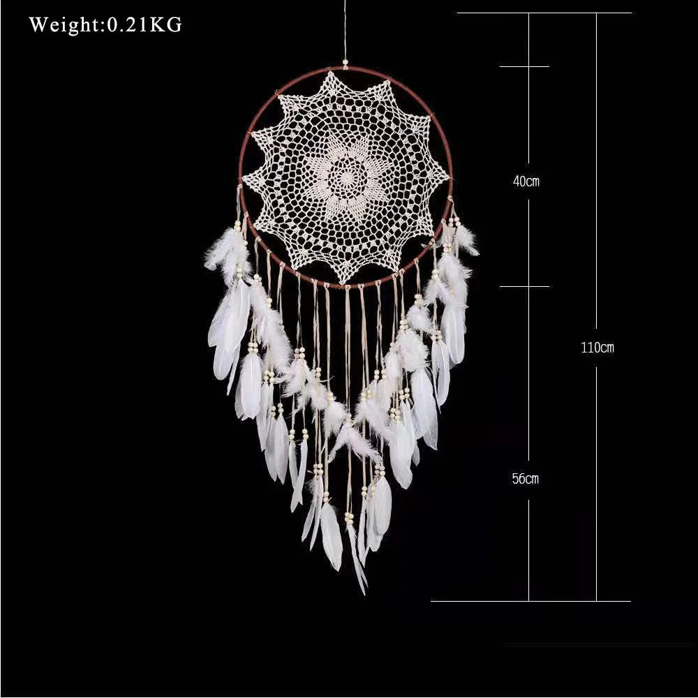 Boho Decoration Home Decor Wall Hanging Decor Farmhouse Dream Catcher Outdoor Hanging Decor Feather Wall Decor Wind Chimes