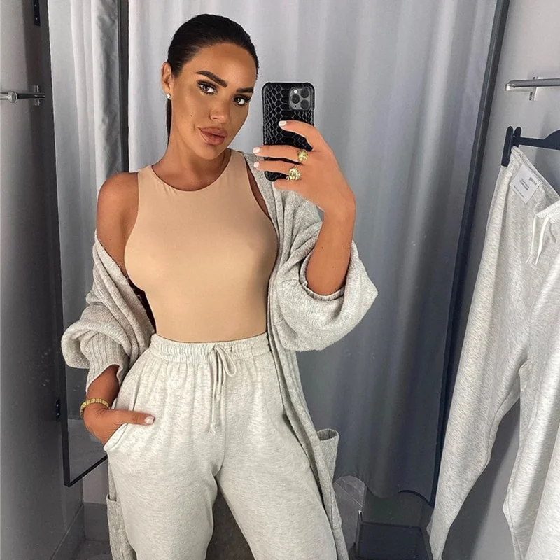 O Neck Summer Sleeveless  Bodysuit Women 2020 Off Shoulder Body Tops Streetwear Casual White Bodysuits bar dropshipping top