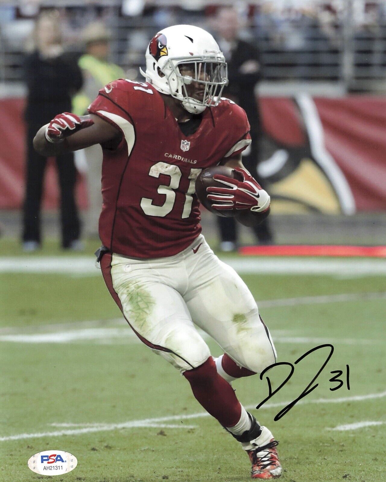 david johnson Signed Autographed 8x10 Photo Poster painting Arizona Cardinals Psa Coa