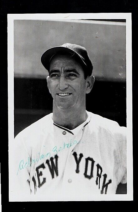 1945,49 ADRAIN ZABALA-NY GIANTS AUTOGRAPHED 4X6 GLOSSY Photo Poster painting-d.2002