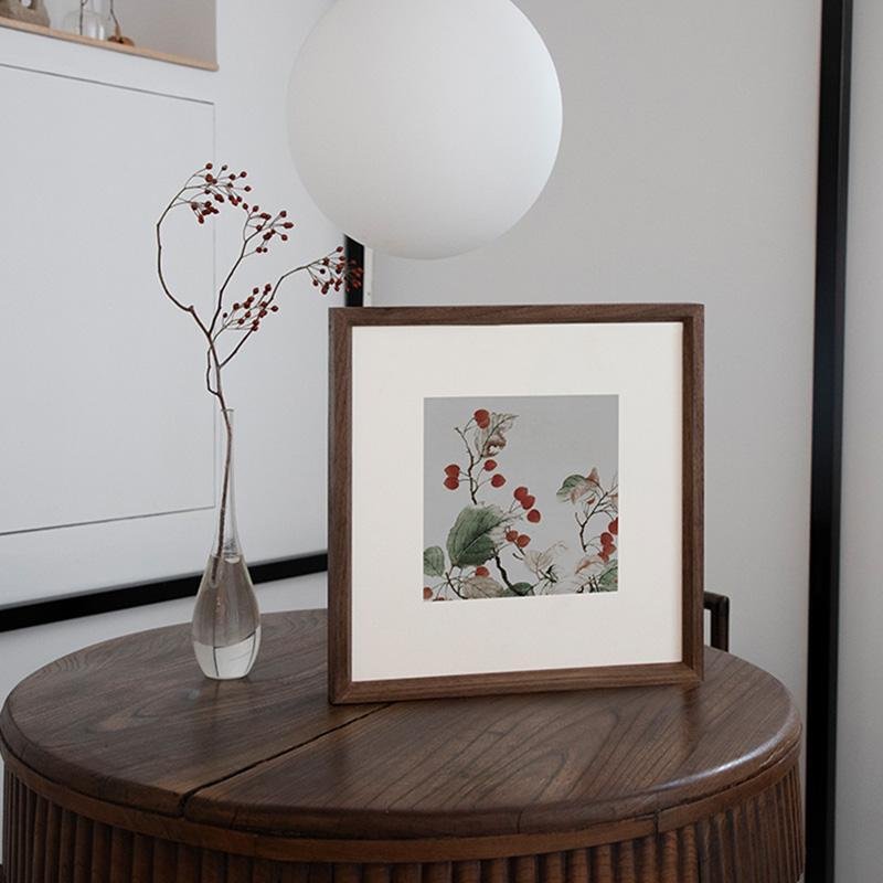 12'' Nut Brown Square Wood Picture Frames