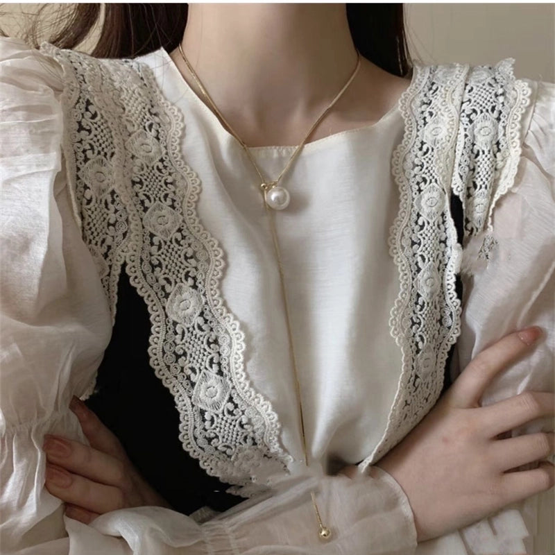 Minimalist Round Copper Plating Gold Plated Pendant Necklace