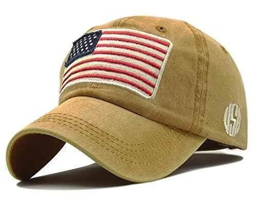 WoodyOrnament American Flag Baseball Cap USA Flag Trucker Hat