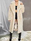 Cashmere Fleece Lining Artificial Fur Coats
