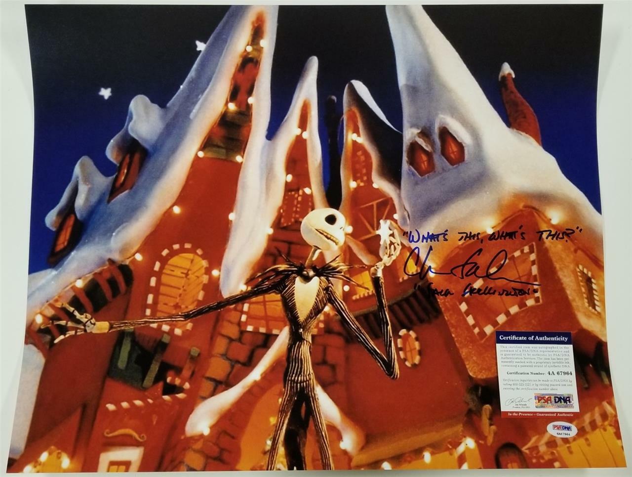 Chris Sarandon signed 16x20 Photo Poster painting #10 Jack Skellington Quote D ~ PSA/DNA COA