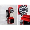 Decorative Telephones Model Retro Wall Mounted Phone Decoration Antique Vintage Rotary Dial Office Phone Ornament 