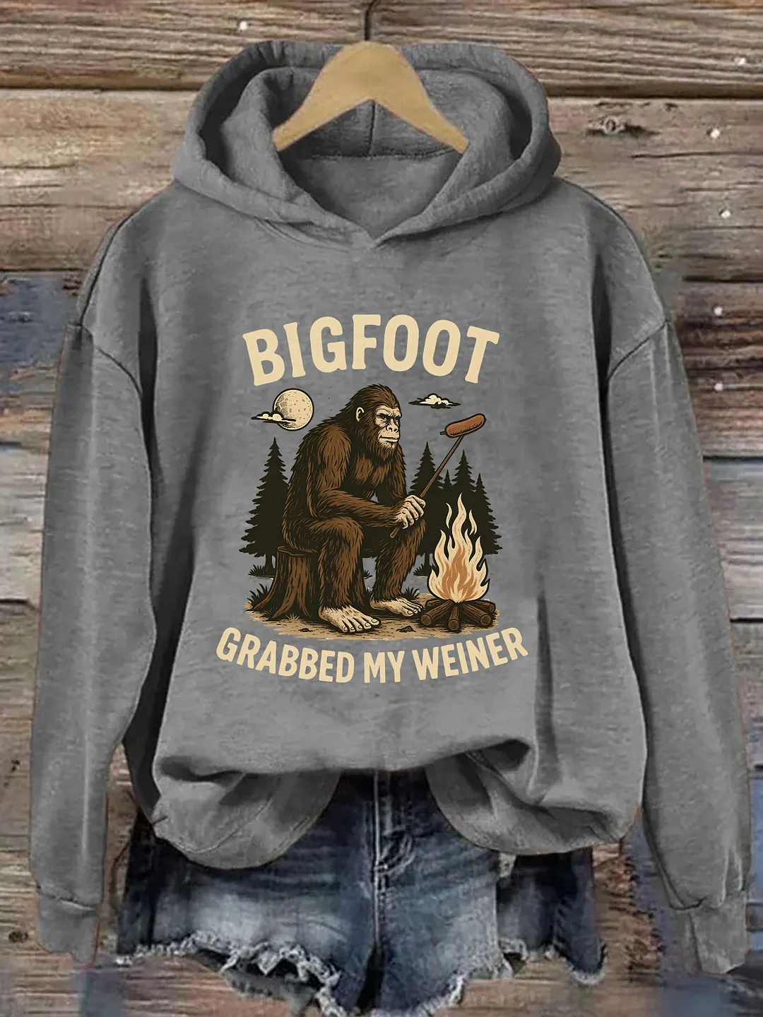 Bigfoot Grabbed My Weiner Hoodie