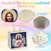 DIY Linen Diamond Art Handbag Craft Kit for Adults Beginners Shopping Gift