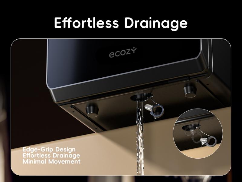 Product Introduction of ecozy 2" Clear Ice Ball Maker with CrystalFlux Technology Fastest 40 Min Production 144 Ice Balls Per Day Sphere Ice Maker with Enhanced Insulation Automatic Water Supply Self-Cleaning for Whiskey Bourbon Appliances IcemakermMachine 18