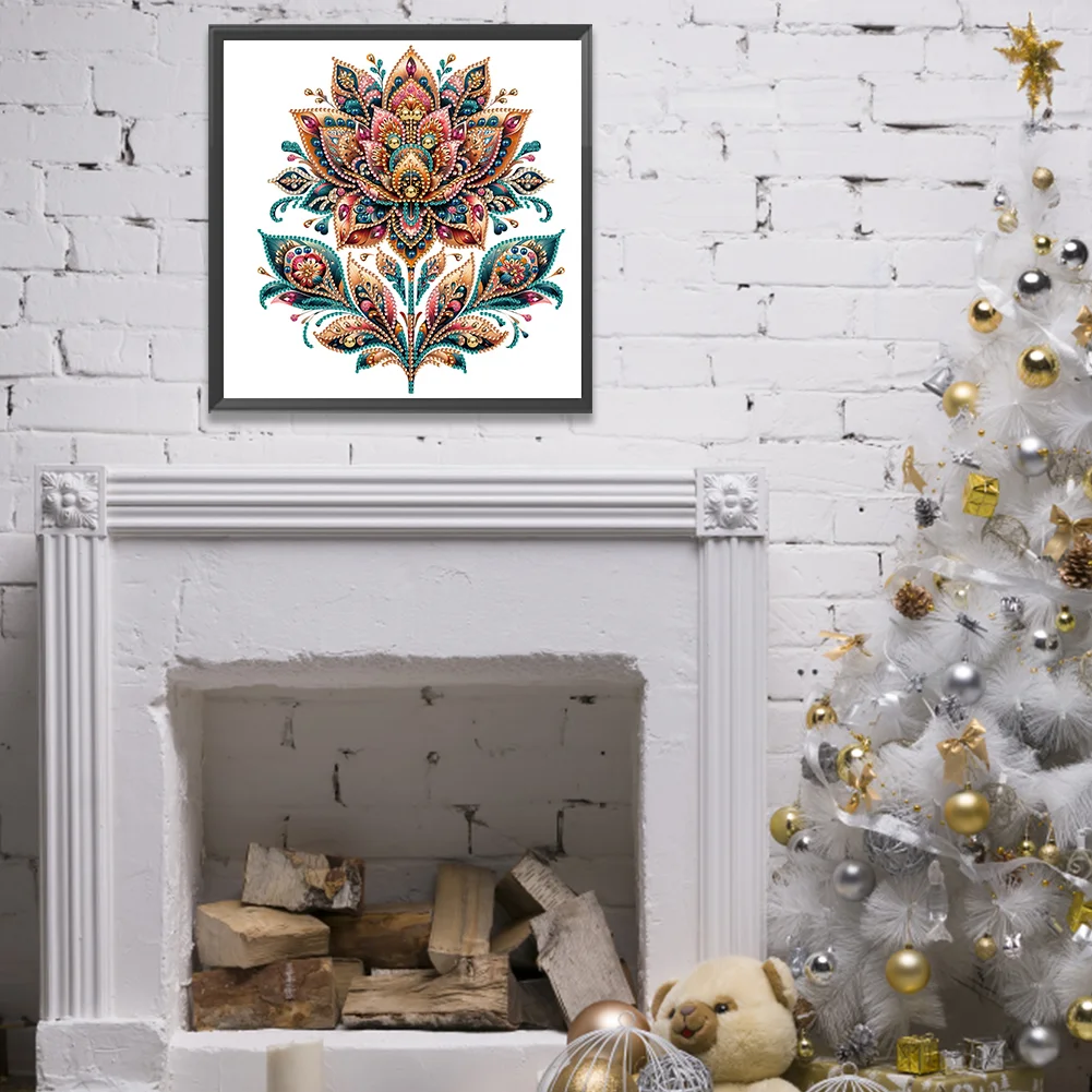 Diamond Painting - Partial Special Shaped Drill - Gorgeous Flower(Canvas|30*30cm)