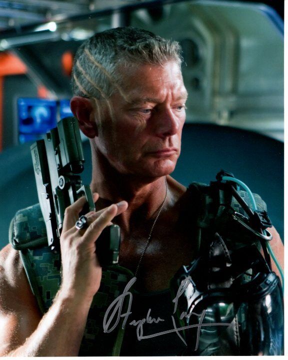 STEPHEN LANG signed autographed AVATAR MILES QUARITCH 8x10 Photo Poster painting