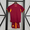 2025-2026 KIDS AS Roma Home Football Shirt 1:1 Thai Quality