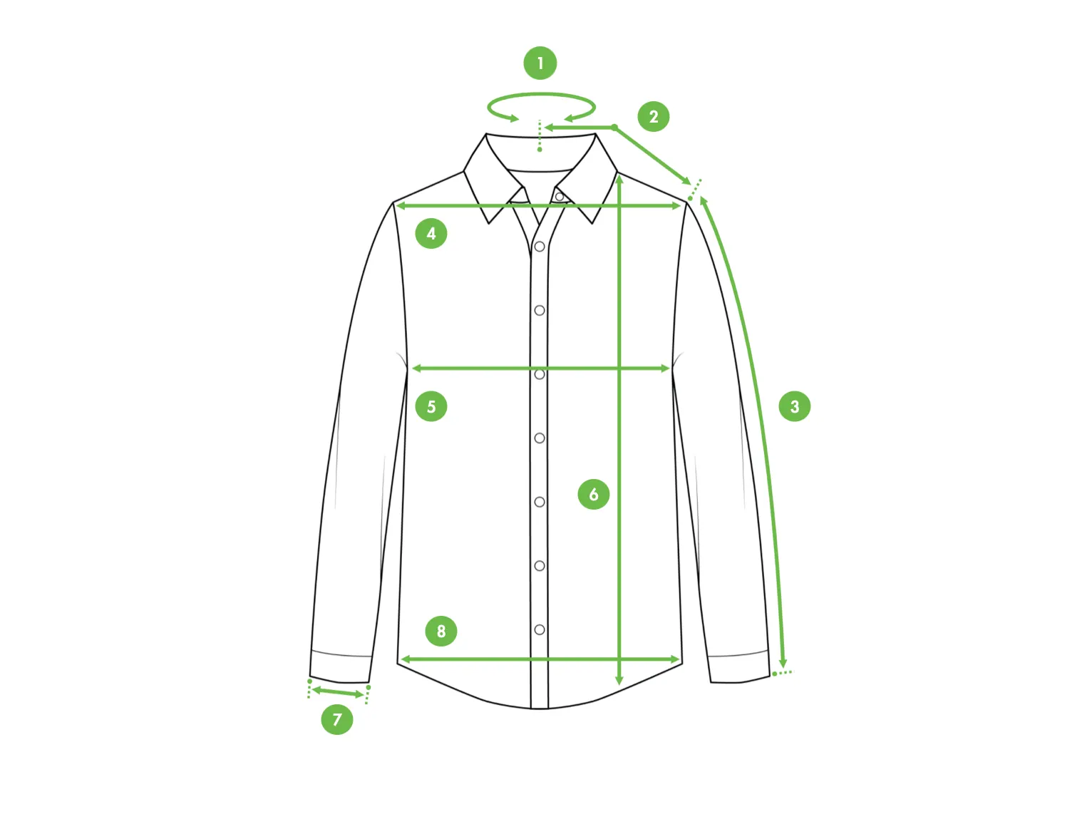 How to measure shirt size