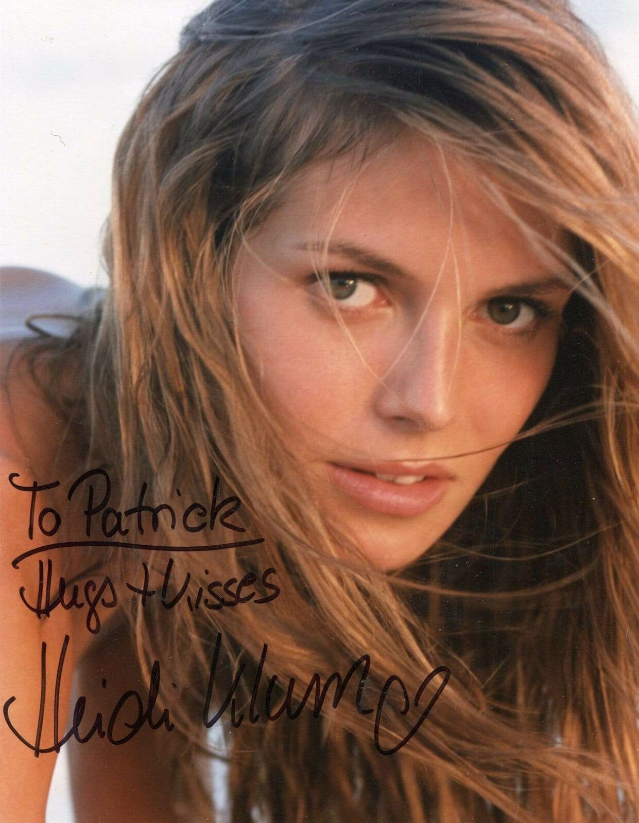 MODEL Heidi Klum AUTHENTIC autograph, signed Photo Poster painting
