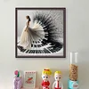 (Stamped/Counted) Piano Girl-11CT Cross Stitch 40*40cm