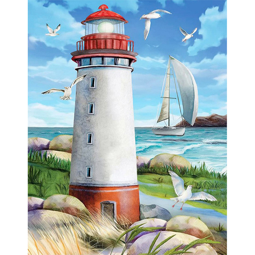 

Lighthouse - Square Drill Diamond Painting - 30*40CM, 501 Original