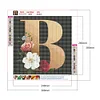Diamond Painting -DIY Round Drill Letter B