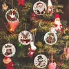6pcs/set DIY Diamond Special Shape Pearl Art Hanging Wooden Christmas Tree Ornament Kit