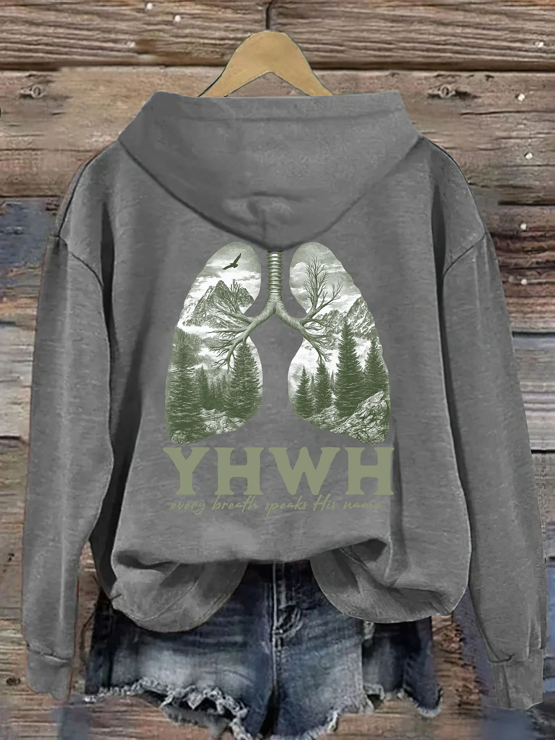 Yhwh Lungs Christian Hoodie