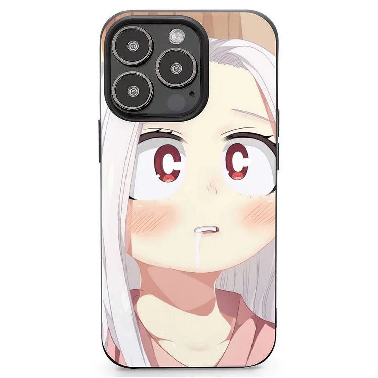 Blush Eri (My Hero Academia) Face Red Eyes White Hair Anime My Hero Academia Phone Case Mobile Phone Shell IPhone 13 and iPhone14 Pro Max and IPhone 15 Plus Case - Heather Prints Shirts