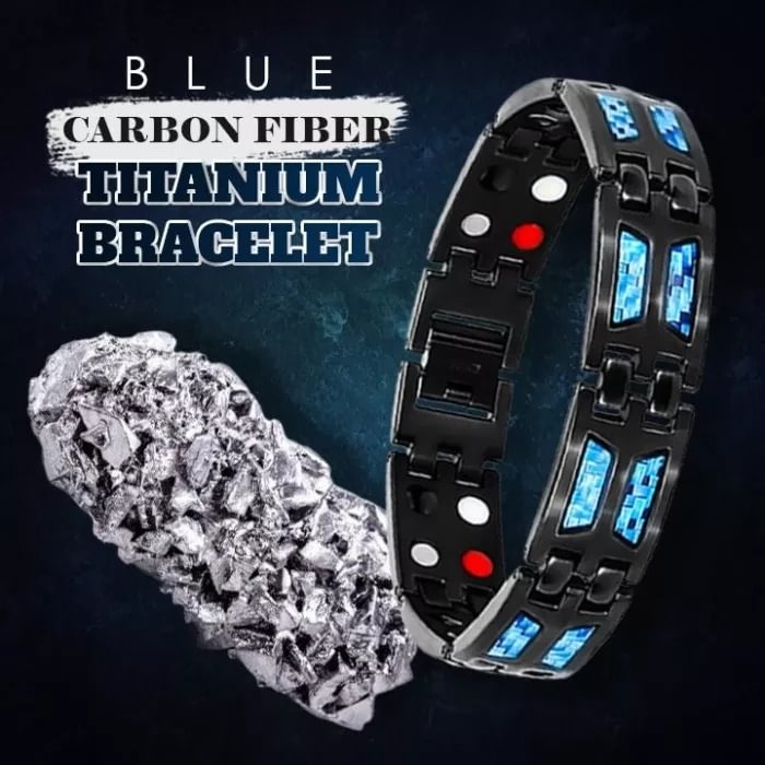 Ultra Carbon Blue Titanium Bracelet