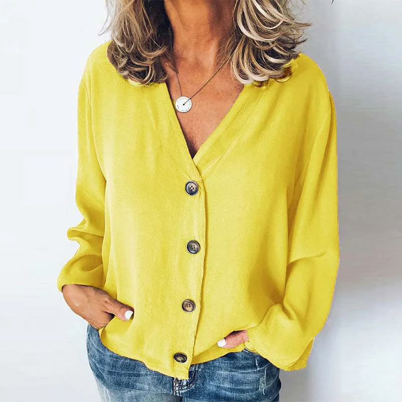 Long sleeve chiffon shirt