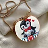 Pinguin DIY Diamond Painting Umhängetasche für Münzen Lippenstift Kopfhörer Geschenke