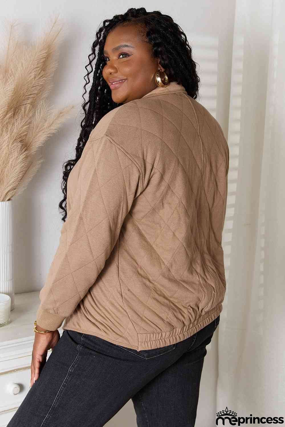 Heimish Full Size Zip-Up Jacket with Pockets