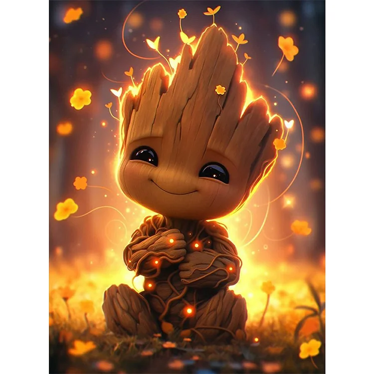 Groot 45*60CM (Canvas) Full Round Drill Diamond Painting gbfke