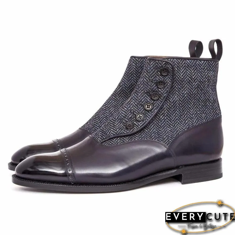 Handmade Elegant Vintage Chelsea Button Boots