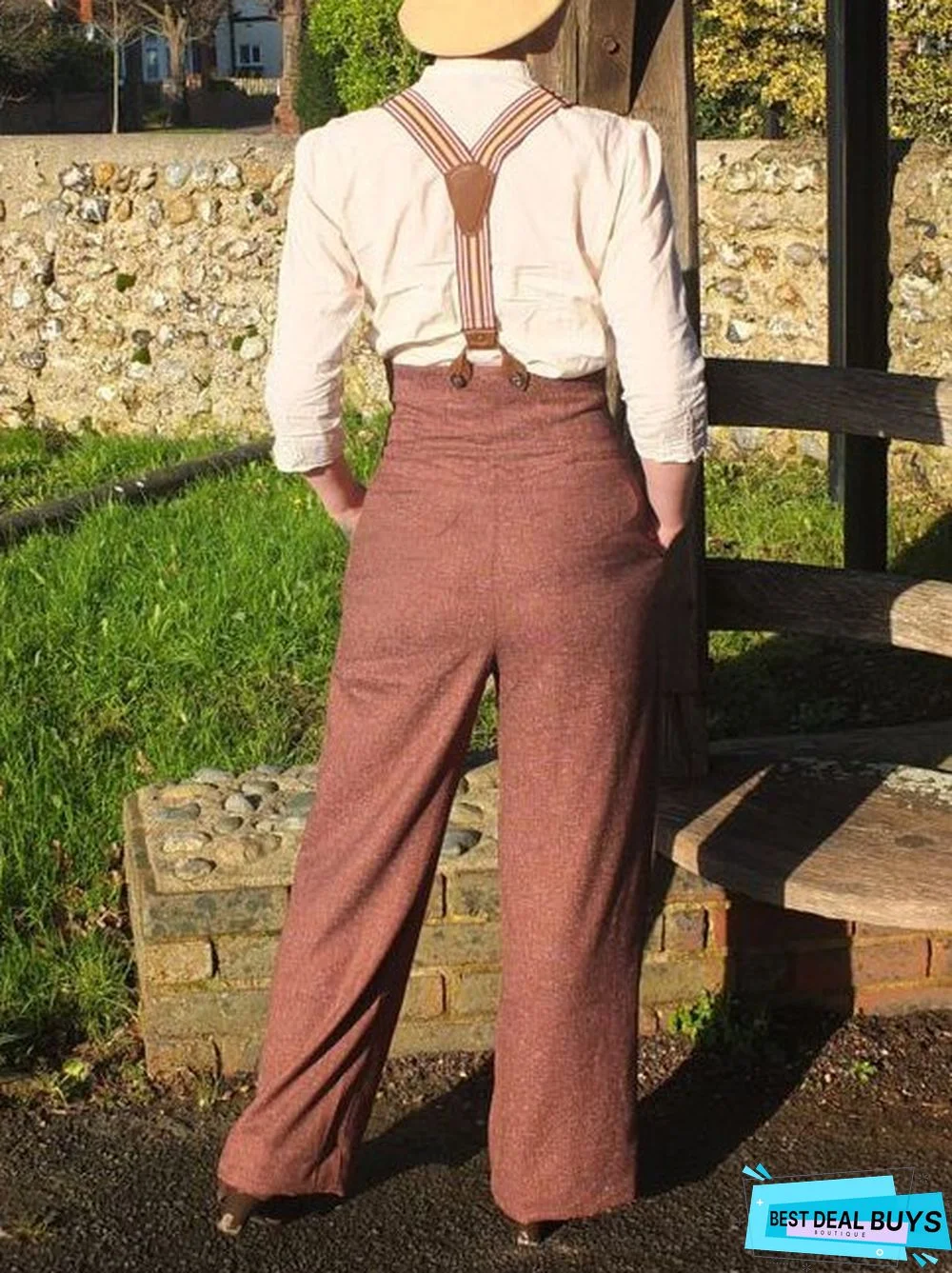 Casual Color-Block Plain Jumpsuit & Romper