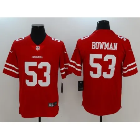 Men's San Francisco 49ers #53 NaVorro Bowman  Scarlet Vapor Untouchable Limited Stitched NFL Jersey