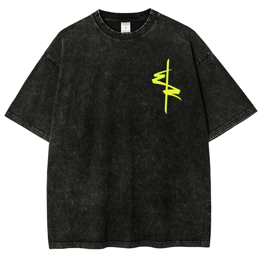 Cyberpunk Unisex Fit Washed T-Shirt 2511  4565