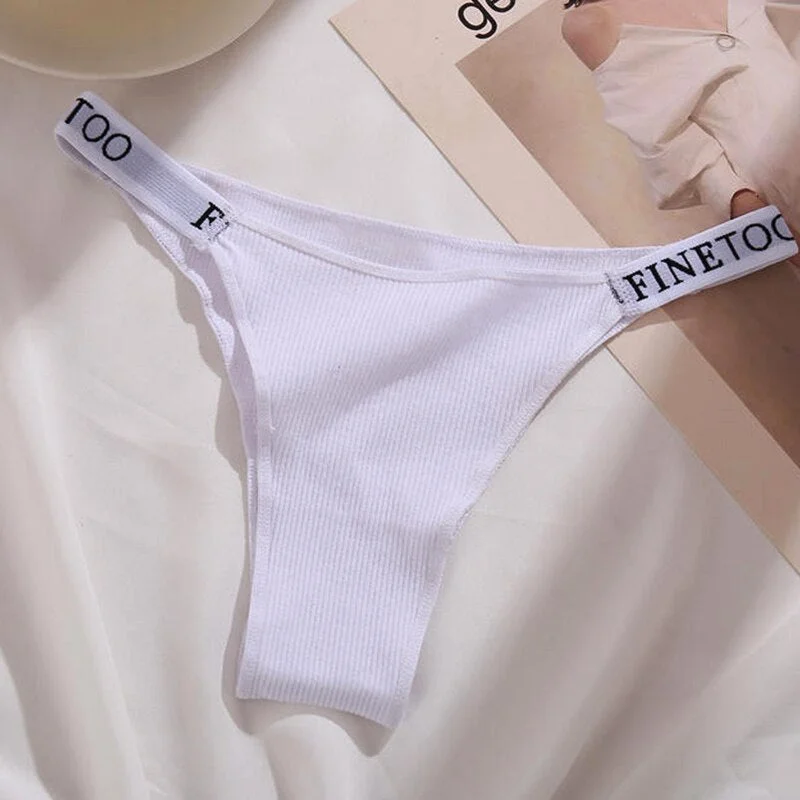 Sexy Panties Thong Women Cotton Briefs Female Underpants Sexy Pantys Soft G-string Underwear Solid Color Intimates Lingerie M-XL