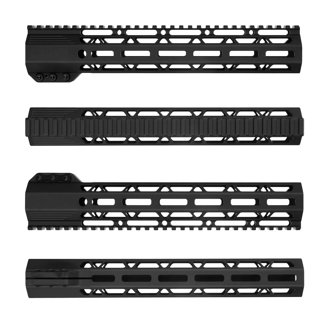ohhunt® AR10 Free Float Handguard Light & Slim Desigh with Steel Barrel Nut 12" 15" 17"