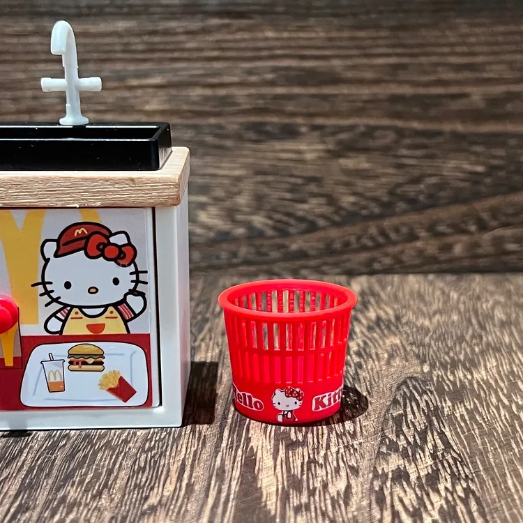 Mini HK Red Trash Bin Charm