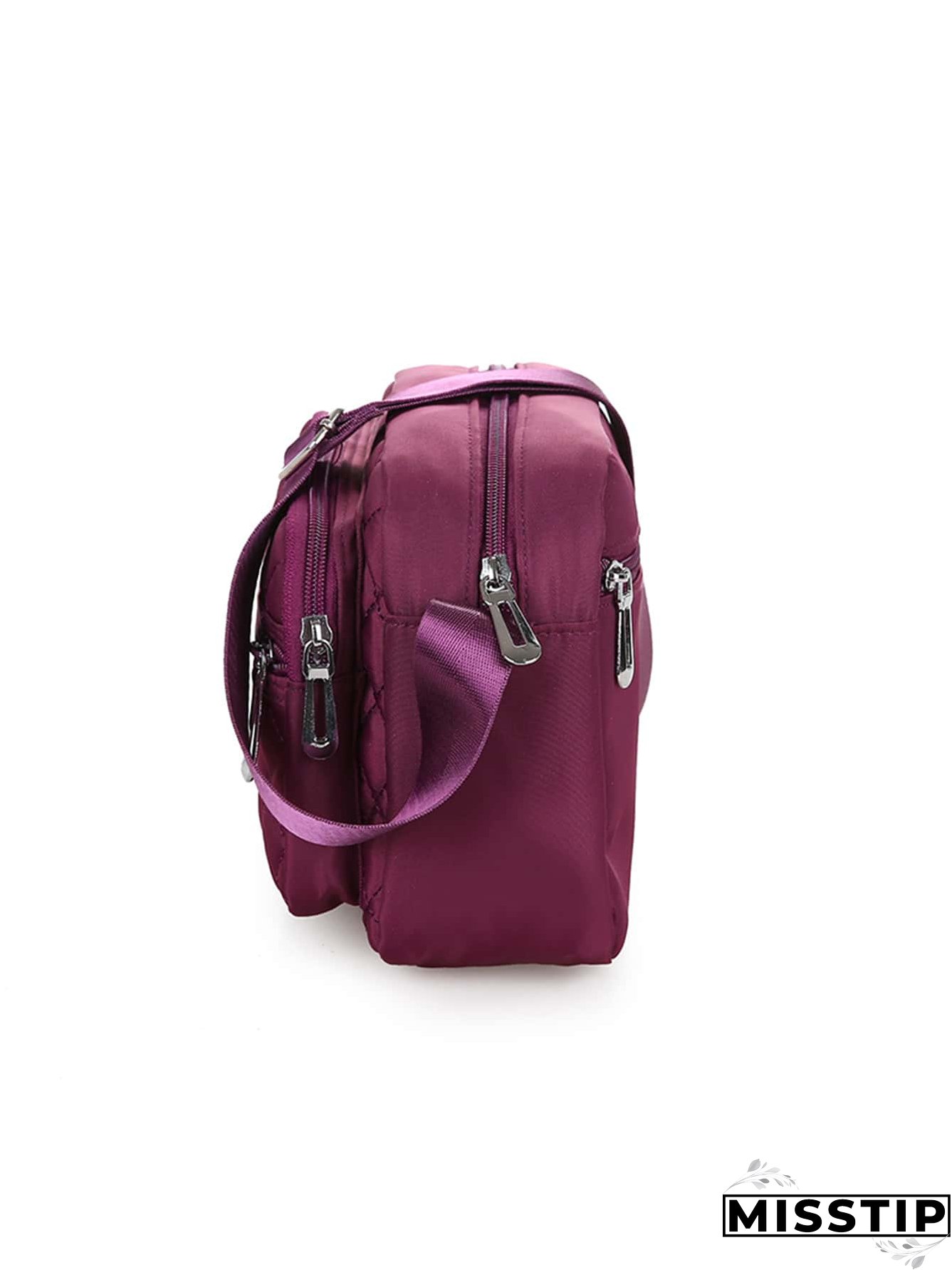 Quilted Letter Decor Square Bag