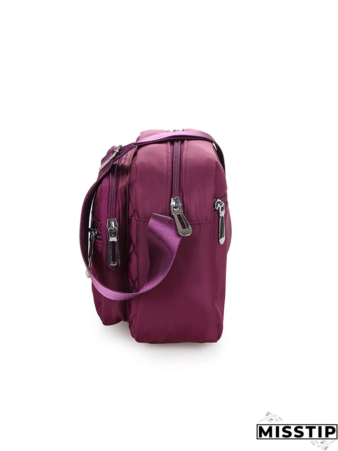 Quilted Letter Decor Square Bag