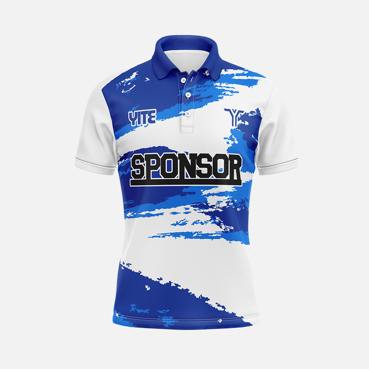 YITE | LP24-009-Blue  And White Polo Shirts Uniform