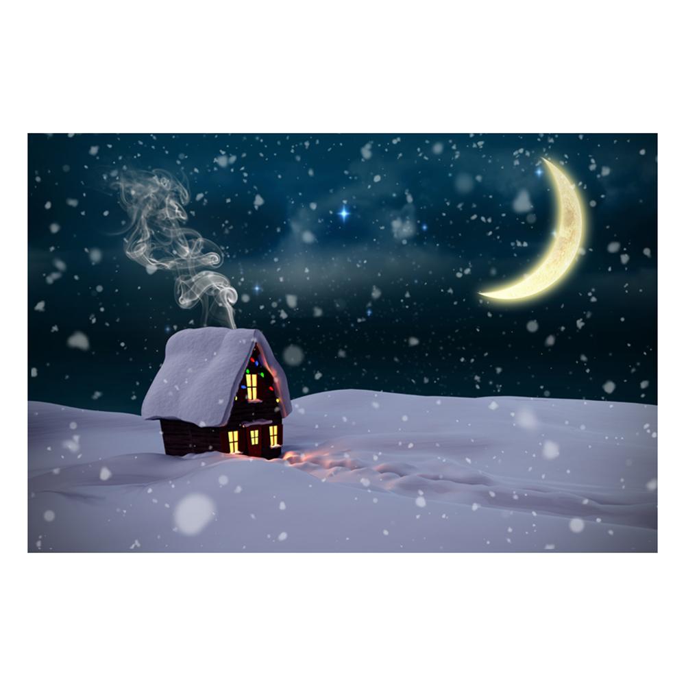 

Christmas House Photography Background Cloth Backdrop Photographic Props, 501 Original