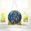 Diamond Painting Stained Glass Dreamcatcher Pendant