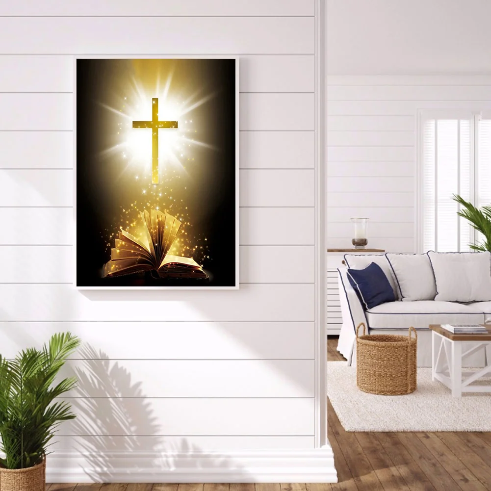 Diamond Painting - Full Round Drill - Cross Book(30*40cm)