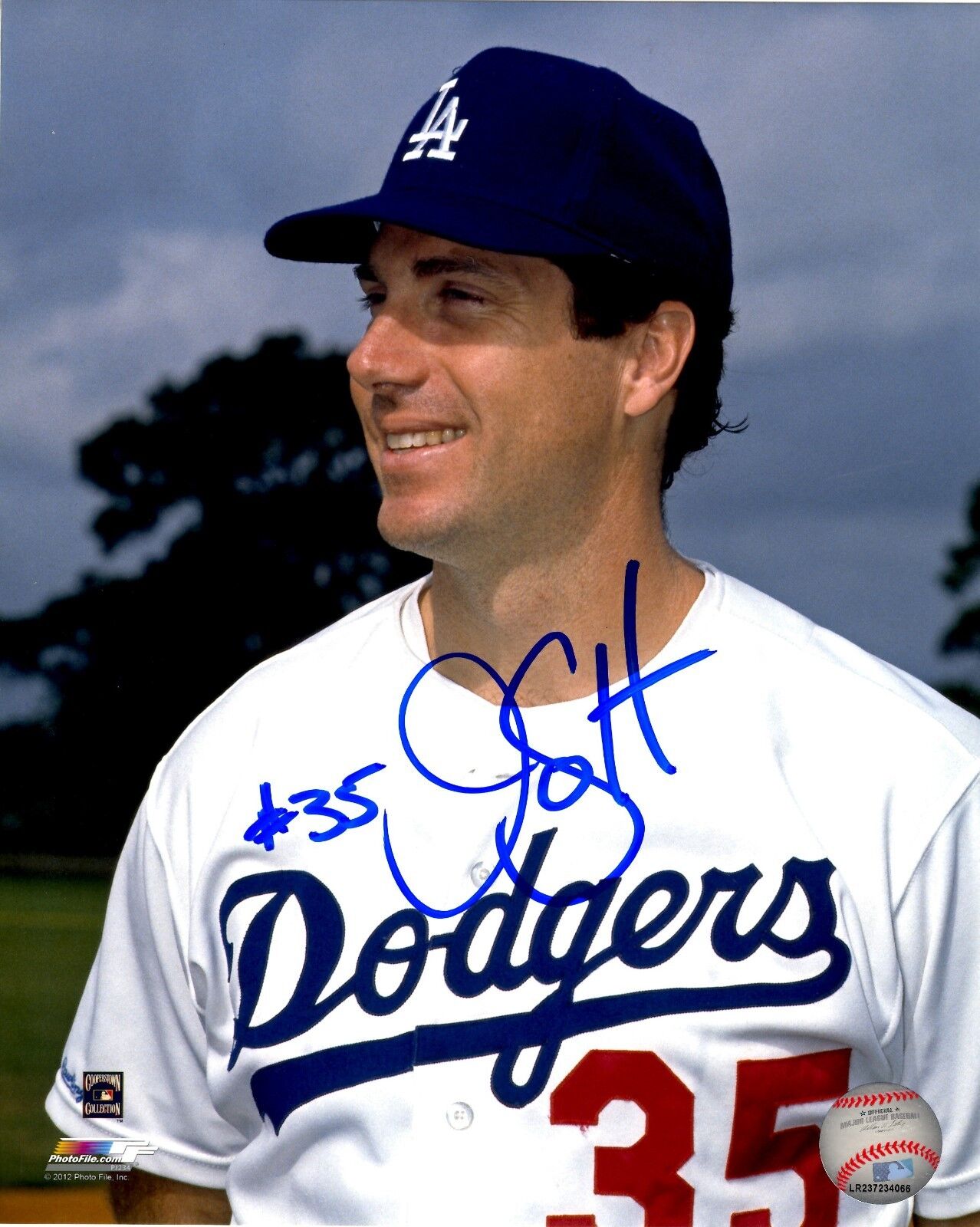 Signed 8x10 JIM GOTT Los Angeles Dodgers Autographed Photo Poster painting - COA