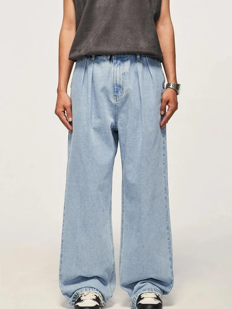 Brownm Wide Leg Denim Jeans