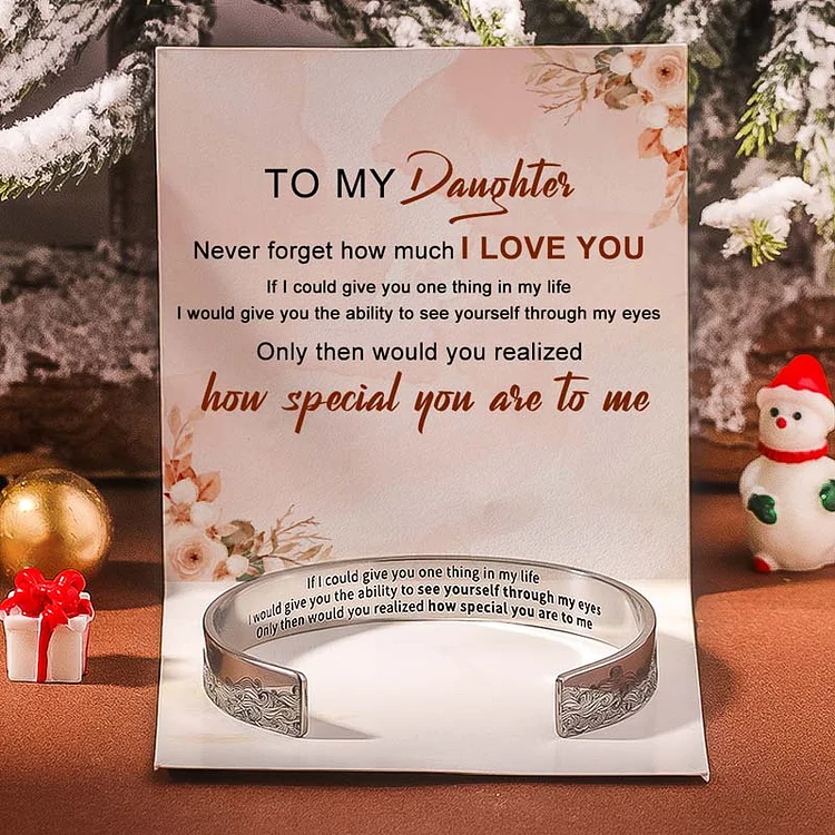 For Daughter - You Are Special To Me Wave Cuff Bracelet