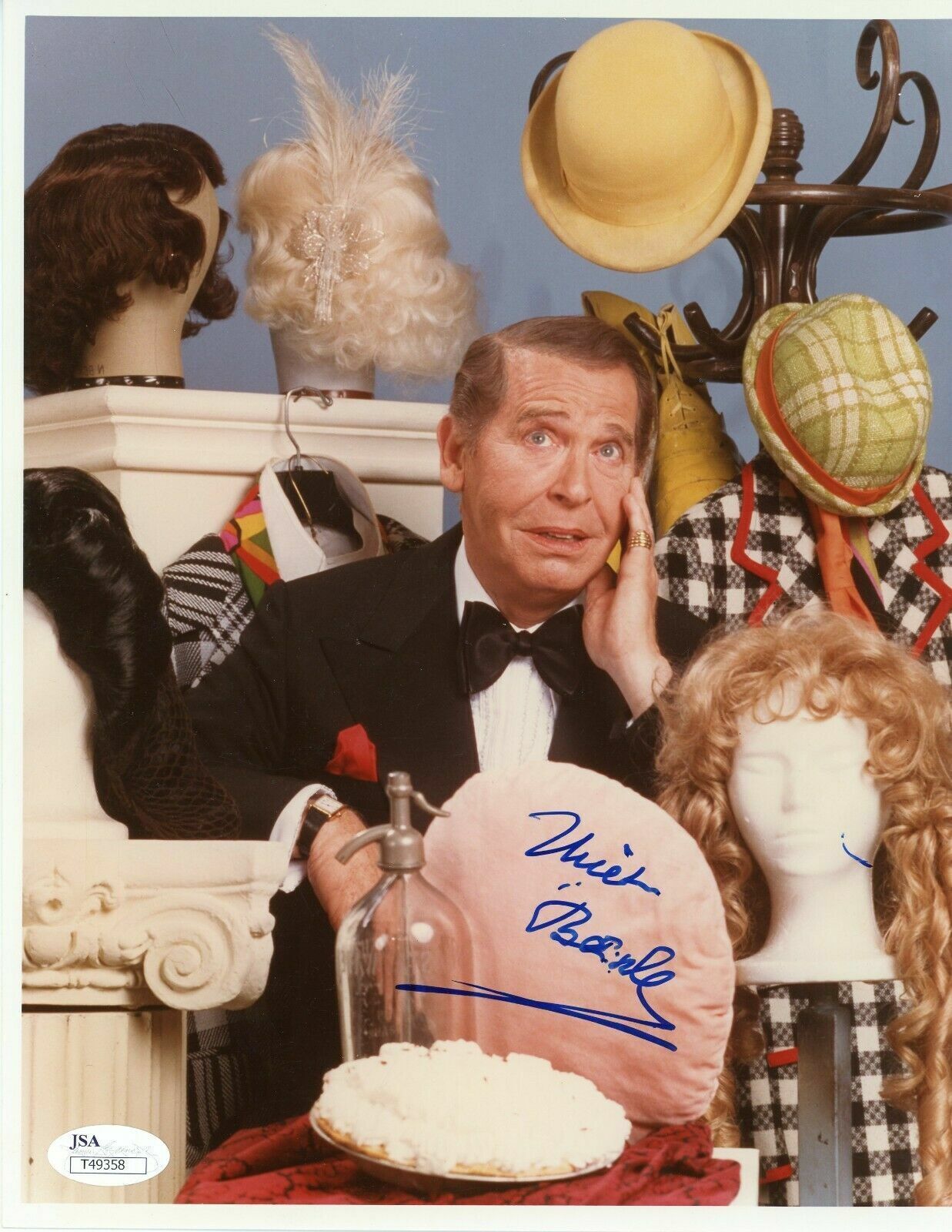 Milton Berle Signed 8x10 JSA COA Autograph Photo Poster painting 8x Mr. Television